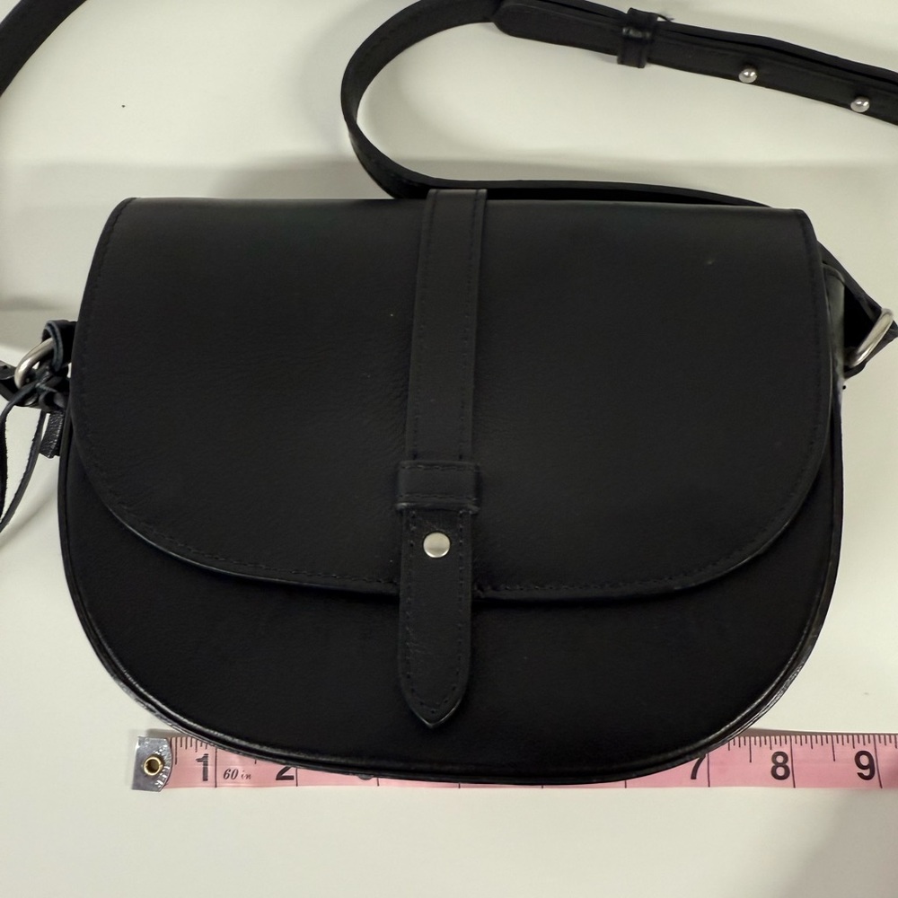 American Eagle | Black Leather Crossbody Bag - Picture 8 of 8